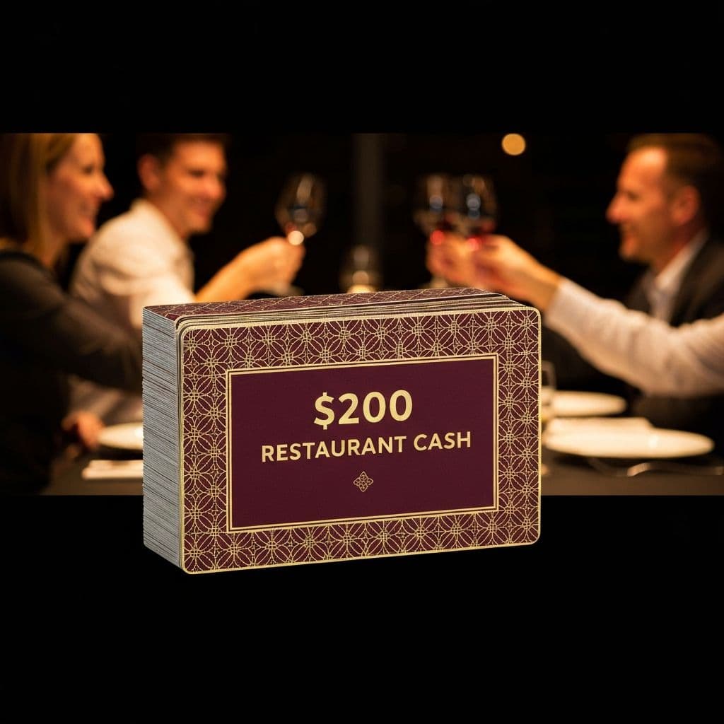 $200 Restaurant Cash Certificate